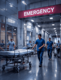 Emergency department hallway